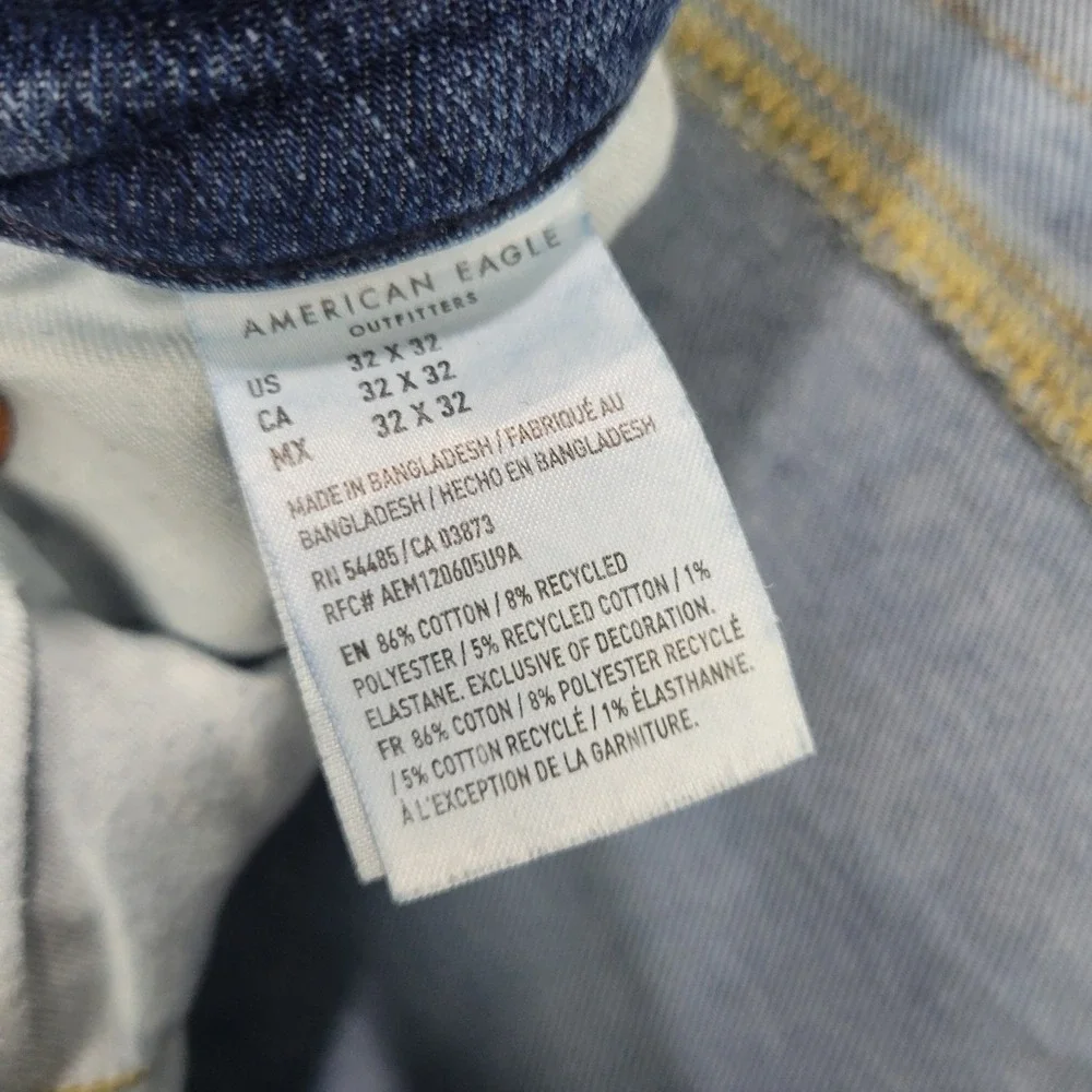 American Eagle Outfitters‎ Jeans Mens 32x32 Blue Denim Cotton Stretch Slim Fit